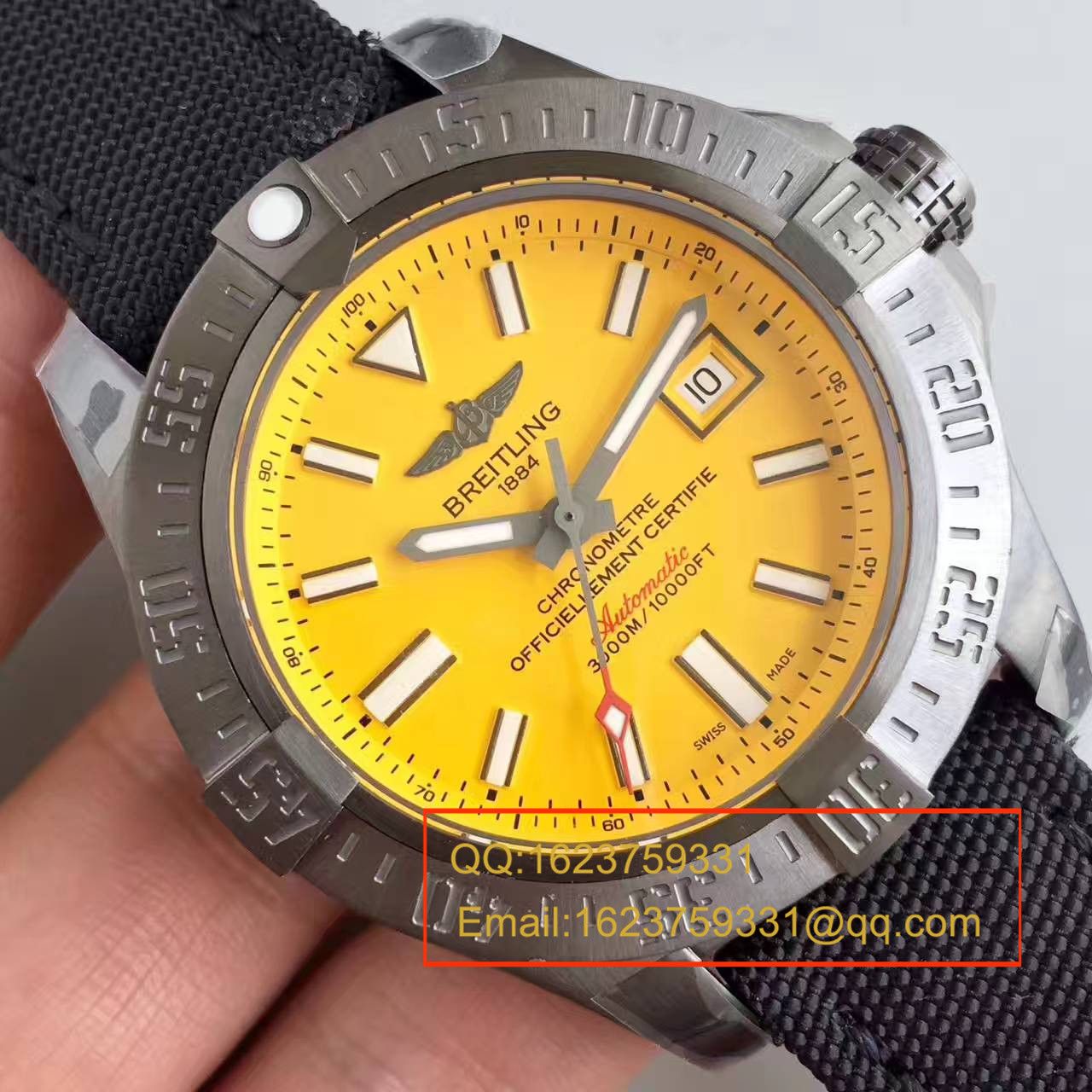 【GF Factory 一比一超A高仿手表】【游泳神器】 Breitling 复仇者二代深潜海狼系列黄鸟 M17331E2|I530|109W|M20BASA.1 wrist watch  / BL074