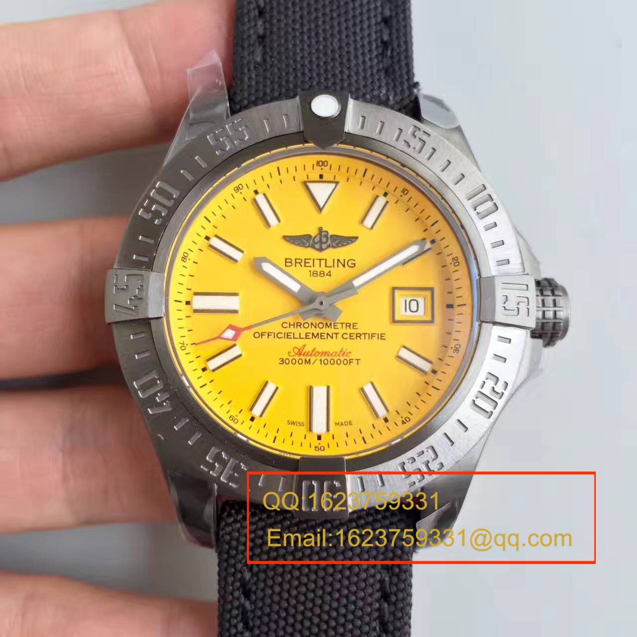 【GF Factory 一比一超A高仿手表】【游泳神器】 Breitling 复仇者二代深潜海狼系列黄鸟 M17331E2|I530|109W|M20BASA.1 wrist watch  / BL074
