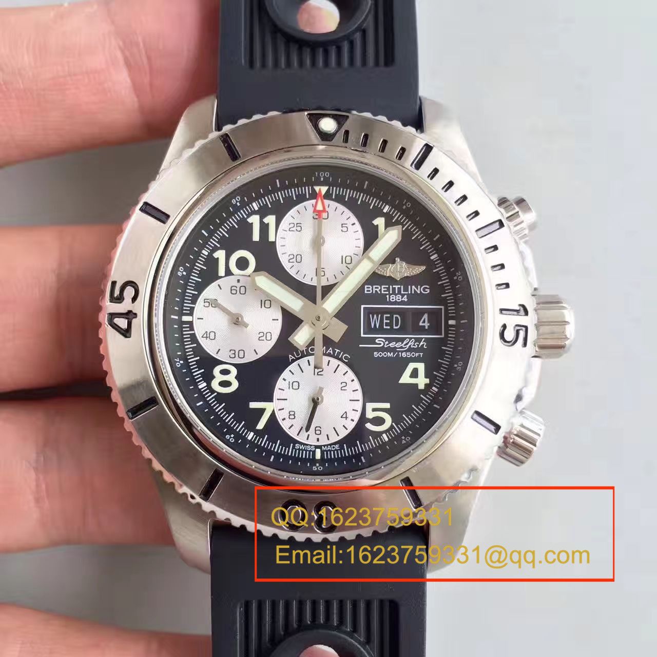【GF一比一复刻高仿手表】 Breitling 超级海洋系列A13341C3/BD19/162A钢鱼计时 wrist watch  / BL072