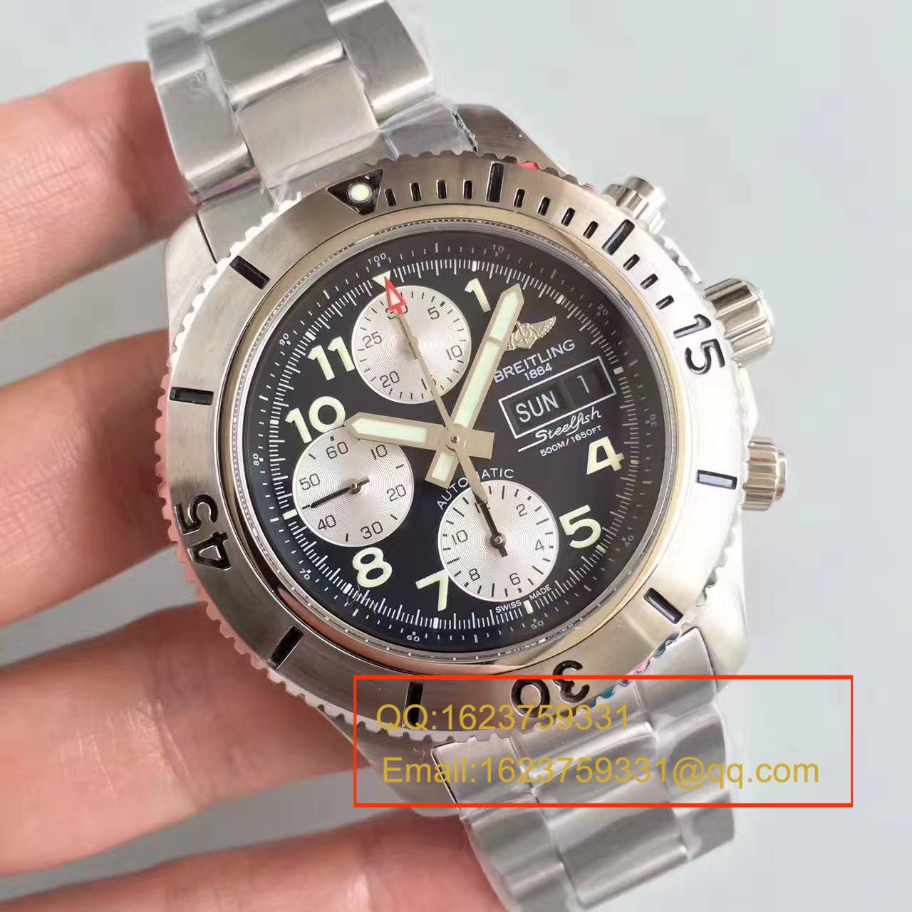 【GF一比一复刻高仿手表】 Breitling 超级海洋系列A13341C3/BD19/162A钢鱼计时 wrist watch  / BL072