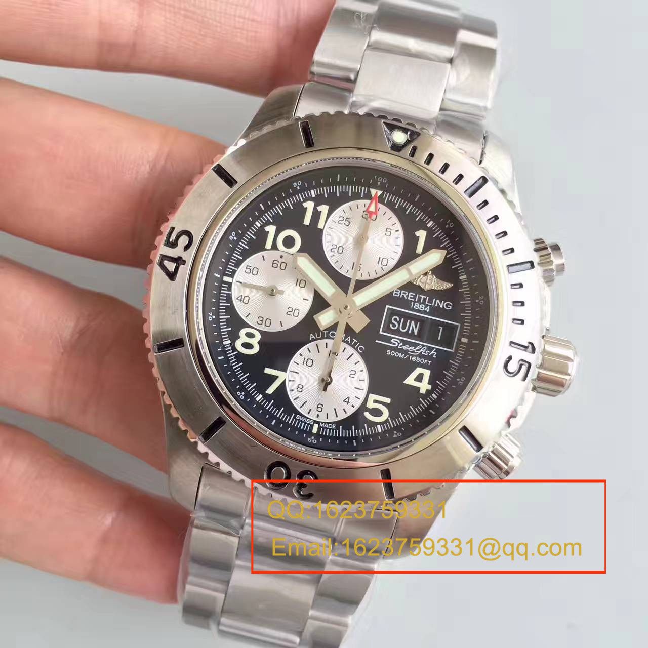 【GF一比一复刻高仿手表】 Breitling 超级海洋系列A13341C3/BD19/162A钢鱼计时 wrist watch  / BL072