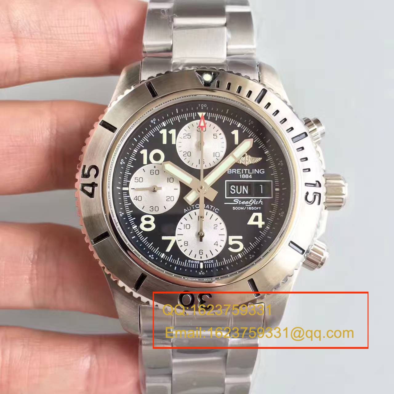 【GF一比一复刻高仿手表】 Breitling 超级海洋系列A13341C3/BD19/162A钢鱼计时 wrist watch  / BL072