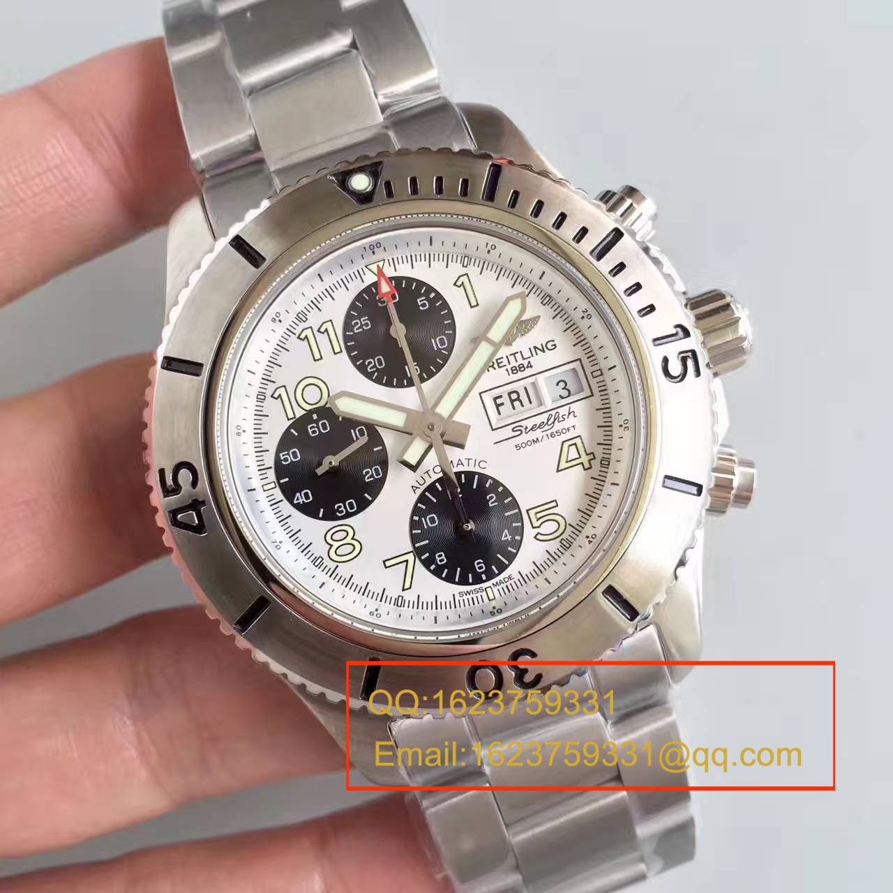 【GF一比一超A高仿手表】 Breitling 超级海洋系列A13341C3/G782/162A钢鱼计时 wrist watch  / BL070