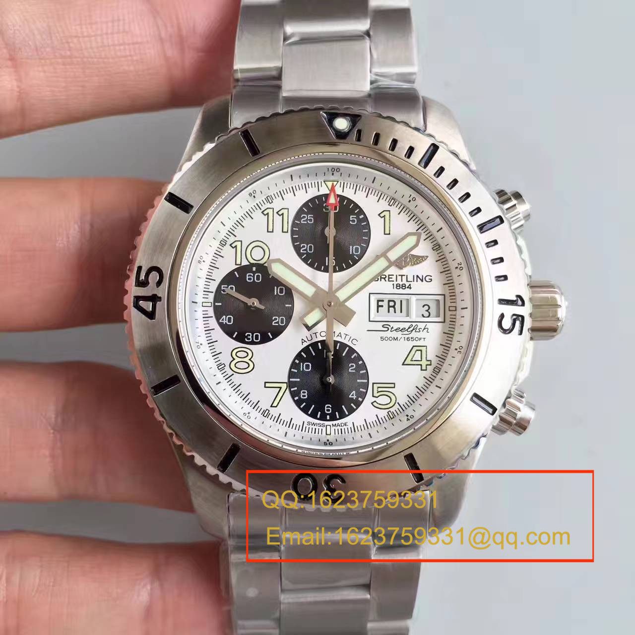 【GF一比一超A高仿手表】 Breitling 超级海洋系列A13341C3/G782/162A钢鱼计时 wrist watch  / BL070