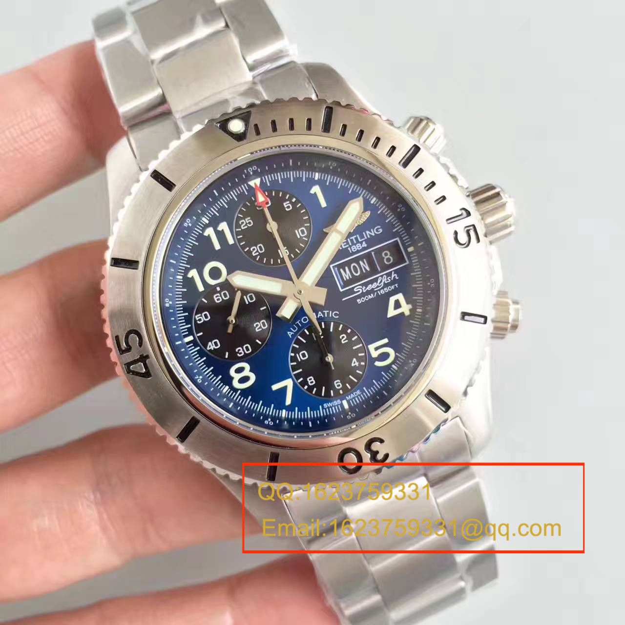 【GF一比一超A高精仿手表】 Breitling 超级海洋系列A13341C3/C893/200S/A20DSA.2钢鱼计时 wrist watch  / BL071