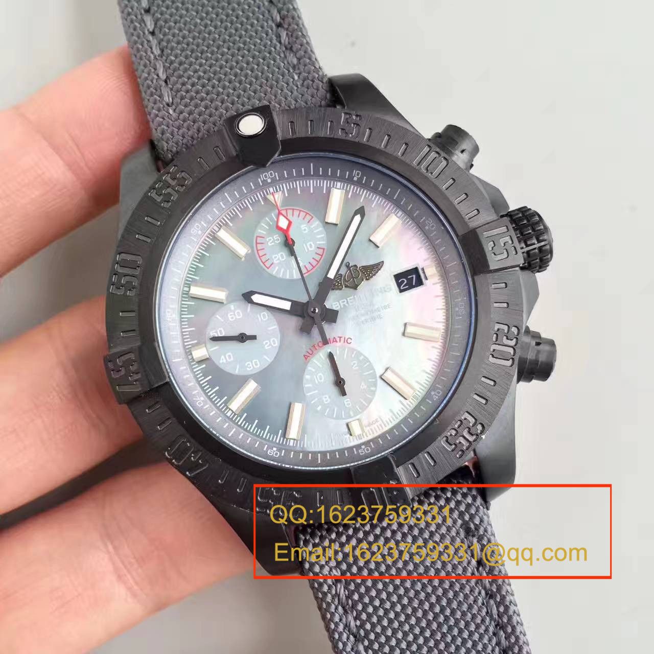 【GF1:1超A精仿手表】 Breitling 美军专用 copy customized 版复仇者Breitling USA military avenger II carbon fiber / BL012