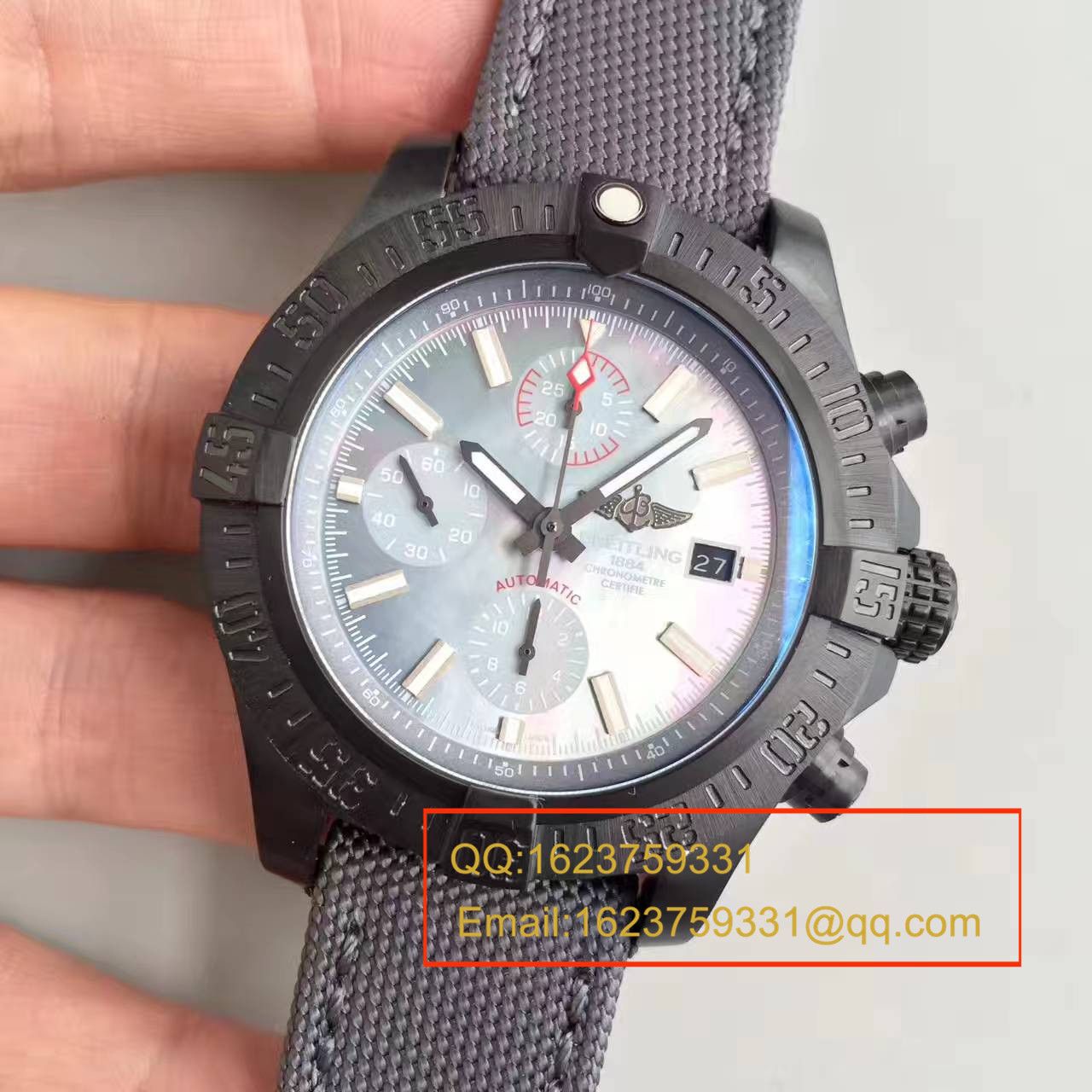 【GF1:1超A精仿手表】 Breitling 美军专用 copy customized 版复仇者Breitling USA military avenger II carbon fiber / BL012