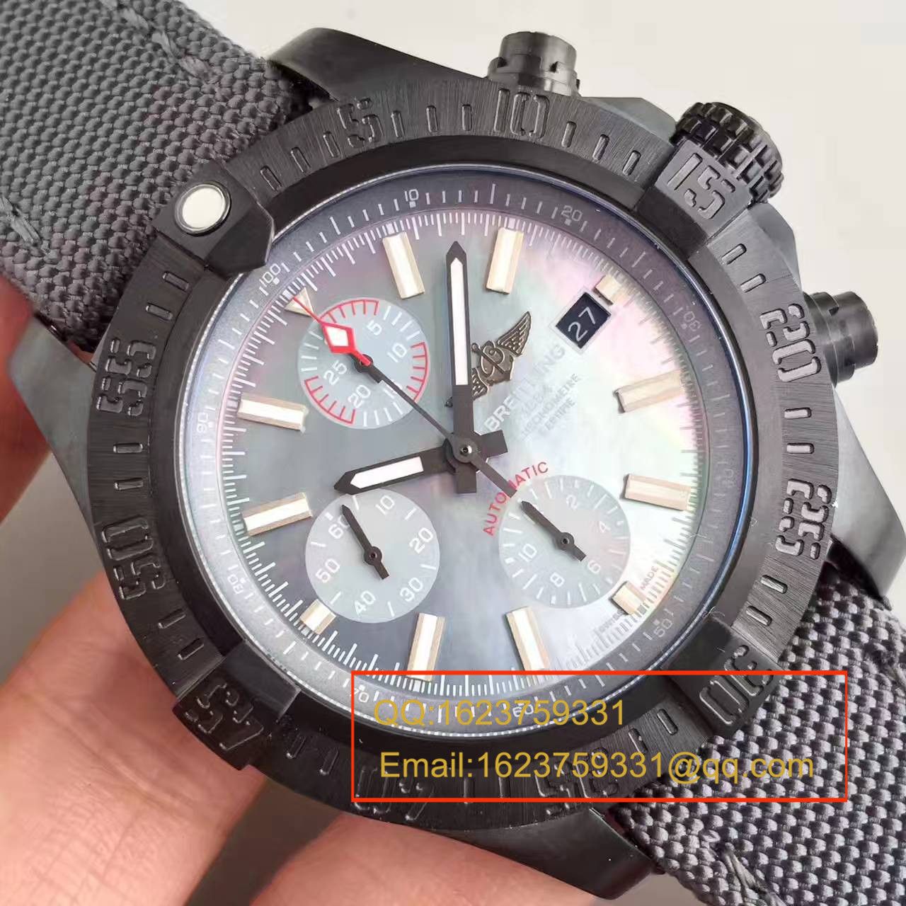 【GF1:1超A精仿手表】 Breitling 美军专用 copy customized 版复仇者Breitling USA military avenger II carbon fiber / BL012