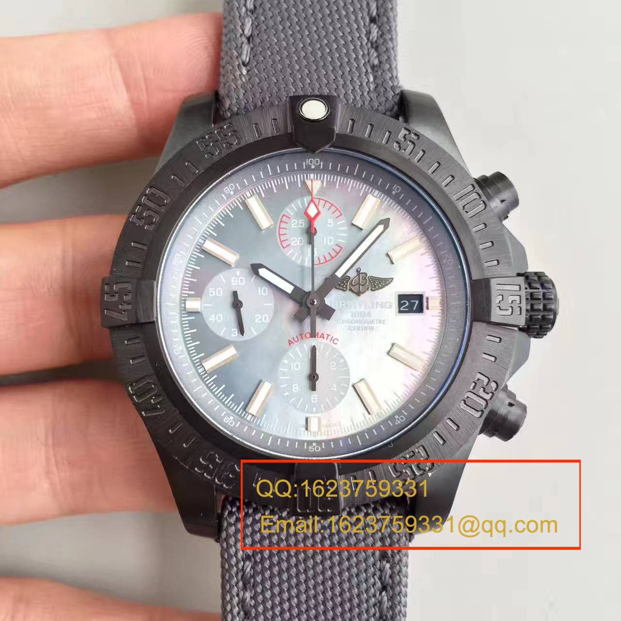 【GF1:1超A精仿手表】 Breitling 美军专用 copy customized 版复仇者Breitling USA military avenger II carbon fiber / BL012