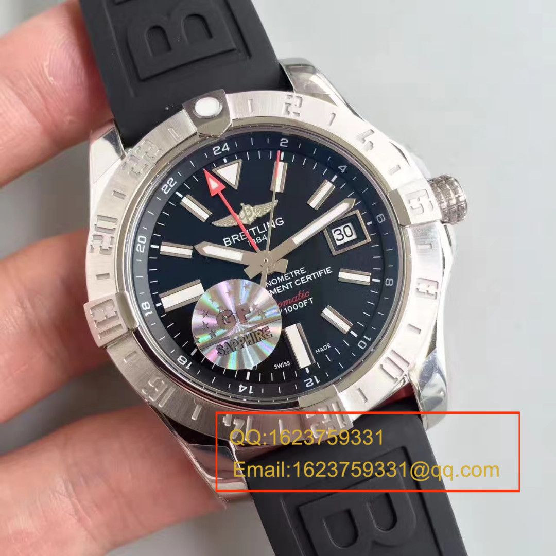 【GF Factory 一比一复刻高仿手表】Breitling  复仇者二代世界时间系列A3239011/BC34/170A wrist watch  / BL010