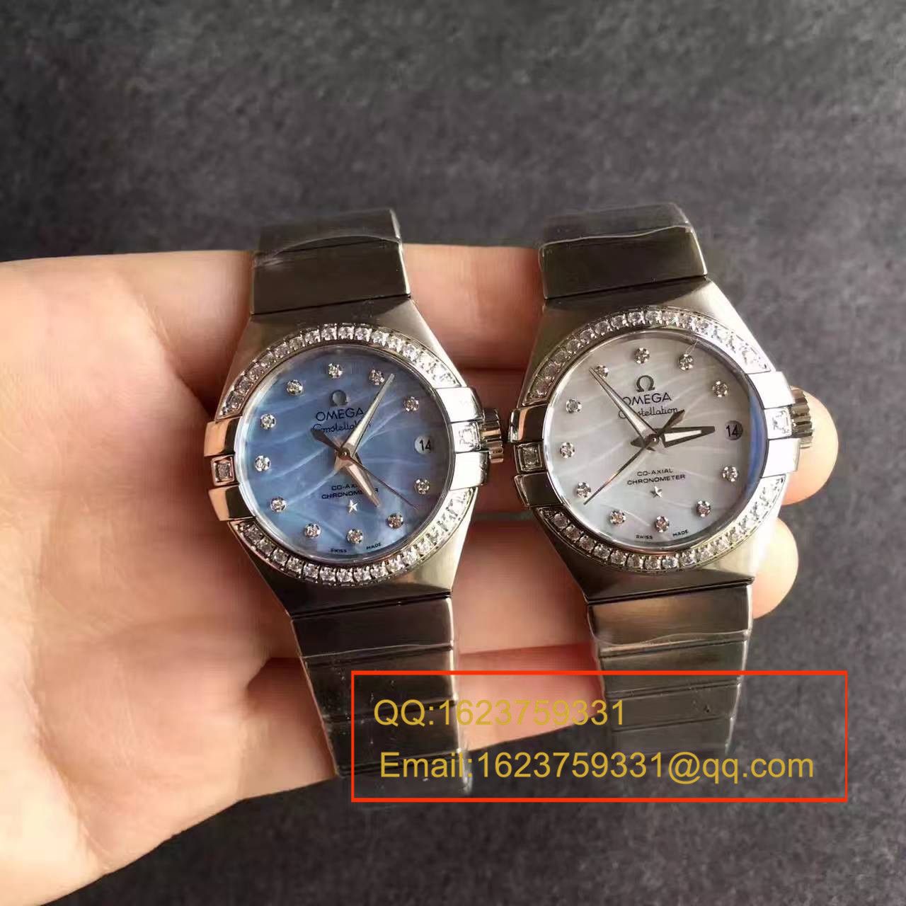 【V6 Factory 一比一超A精仿手表】OMEGA Constellation 轻羽系列123.15.27.20.55.001 女士机械手表 / M164