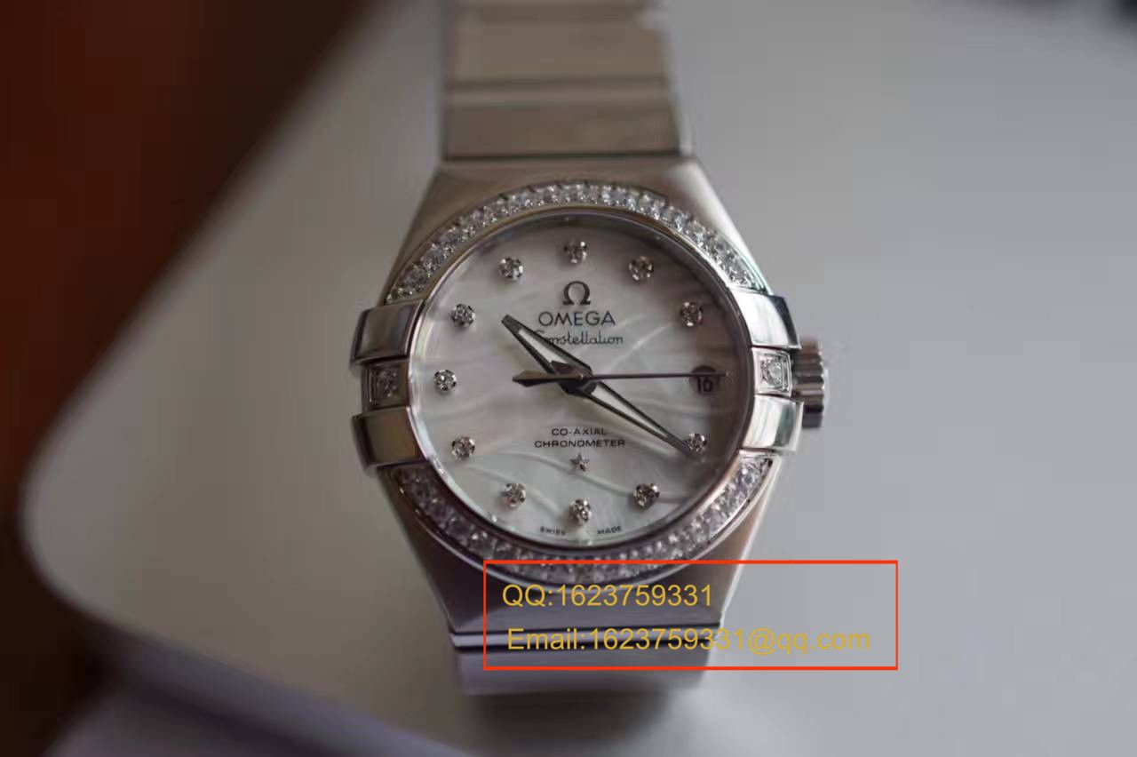 【V6 Factory 一比一超A精仿手表】OMEGA Constellation 轻羽系列123.15.27.20.55.001 女士机械手表 / M164