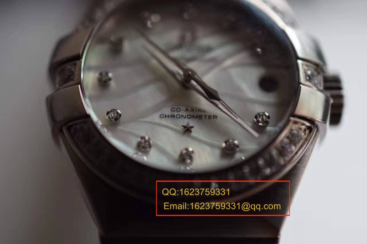 【V6 Factory 一比一超A精仿手表】OMEGA Constellation 轻羽系列123.15.27.20.55.001 女士机械手表 / M164