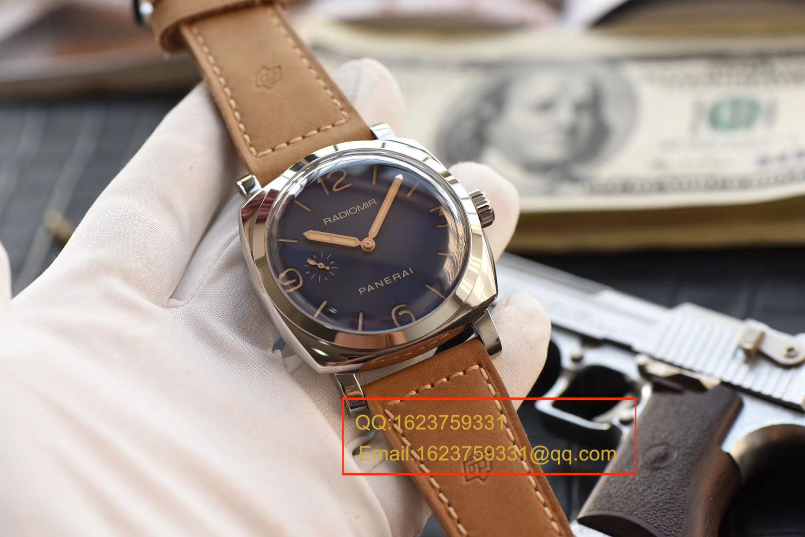 【 Video analysis SF1:1超A高仿手表】Panerai 2015年新款蓝面PAM00690 wrist watch  / PAMBB00690