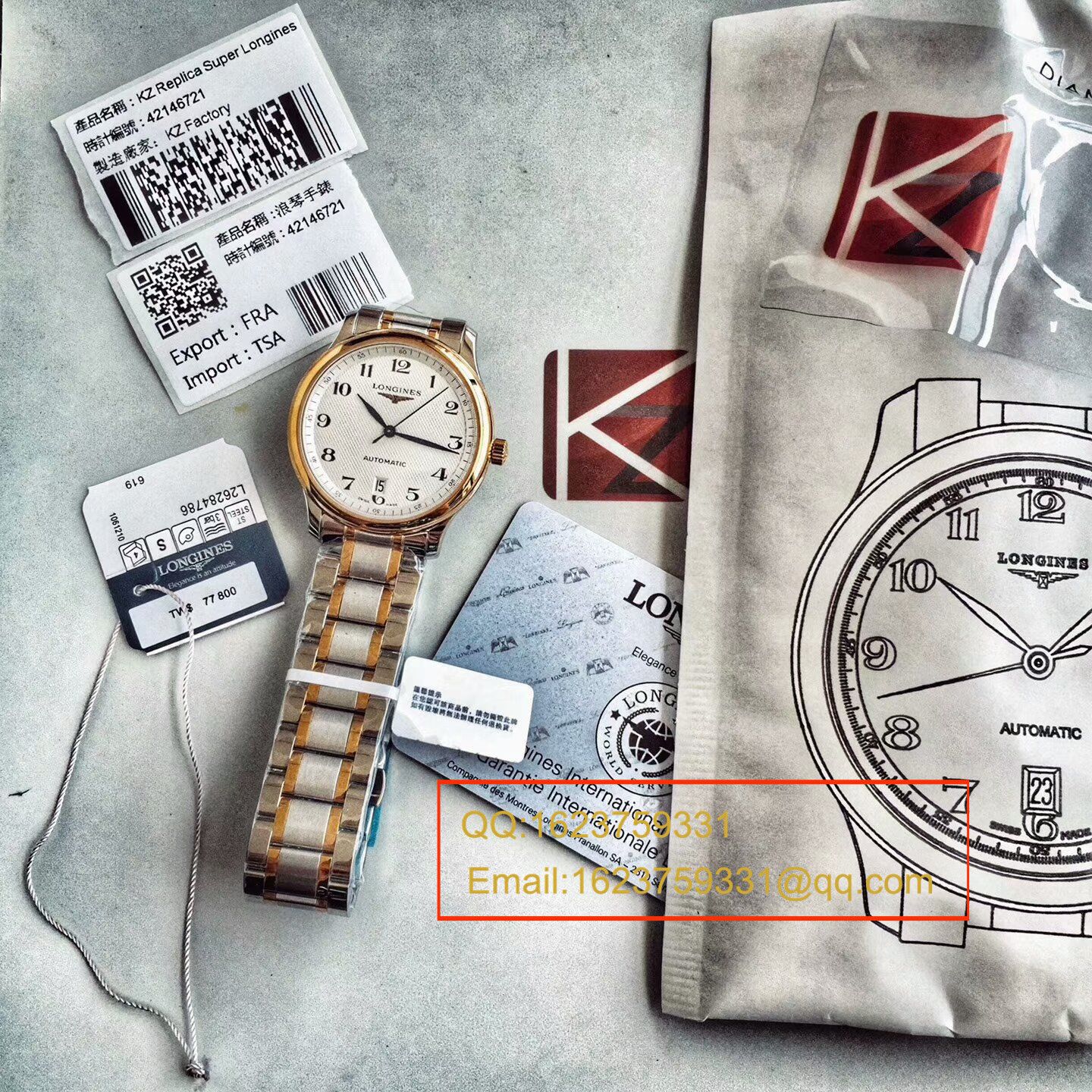 【 Video analysis 台湾KZ Factory 一比一超A高仿手表】 Longines 制表传统名匠系列L2.628.4.78.6 wrist watch L2.628.4.78.6 wrist watch  / L057
