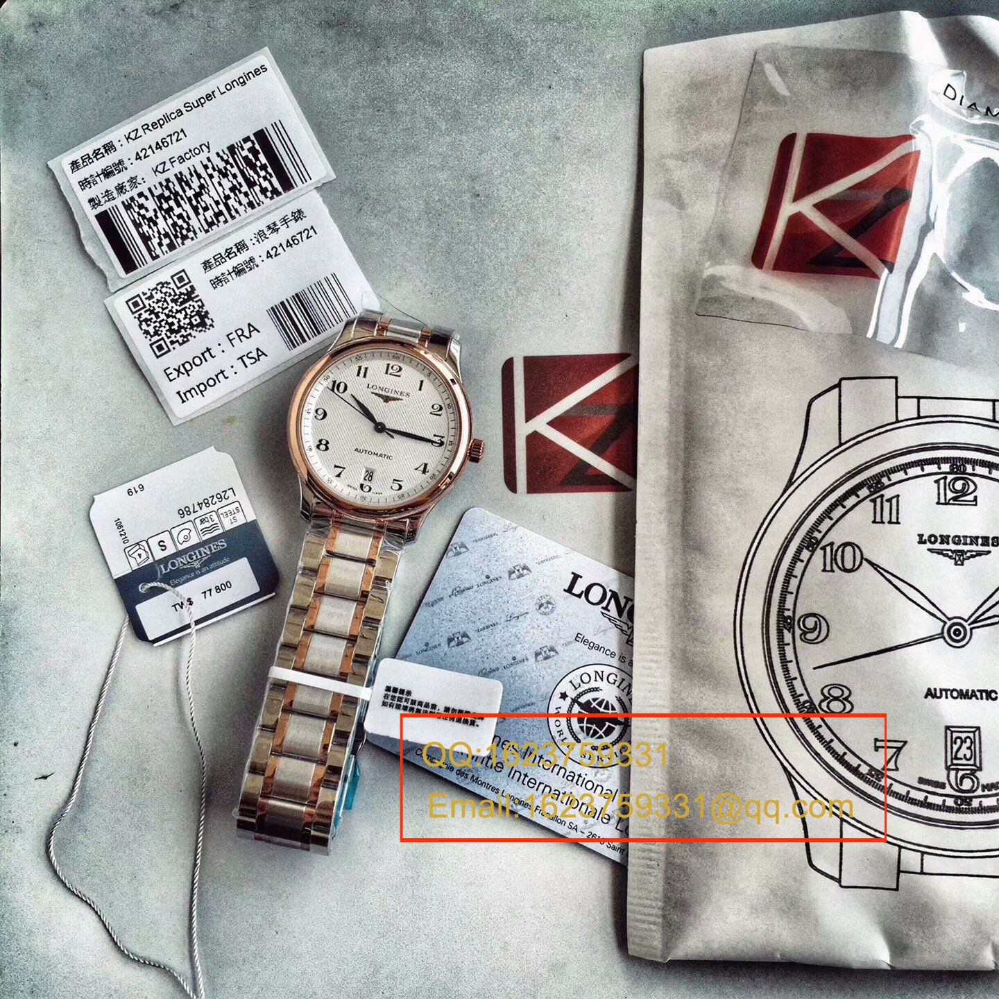 【 Video analysis 台湾KZ Factory 一比一超A高仿手表】 Longines 制表传统名匠系列L2.628.4.78.6 wrist watch L2.628.4.78.6 wrist watch  / L057