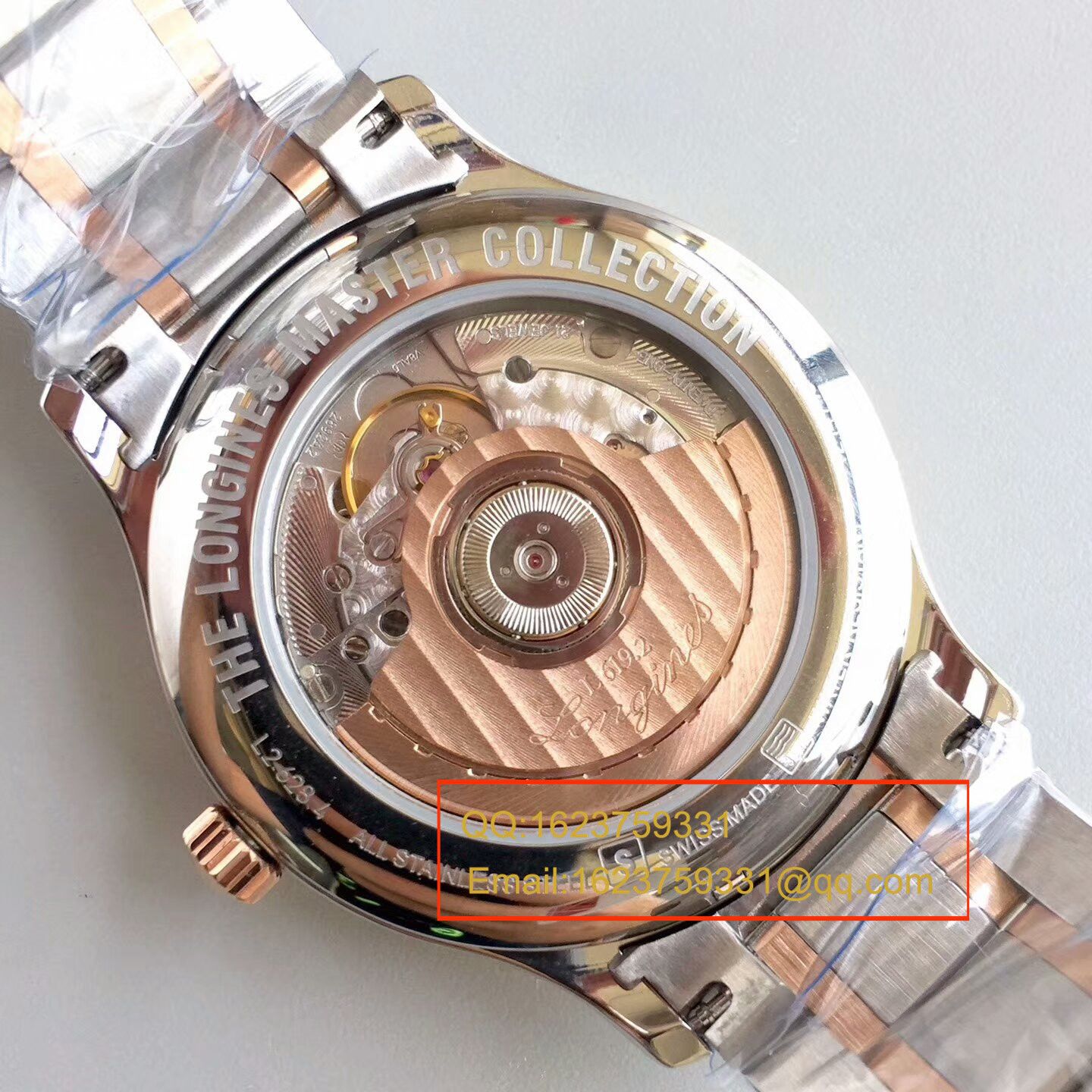 【KZ一比一 top 复刻高仿手表】 Longines 名匠系列L2.628.8.78.3间玫瑰金钢带版本 wrist watch  / L097