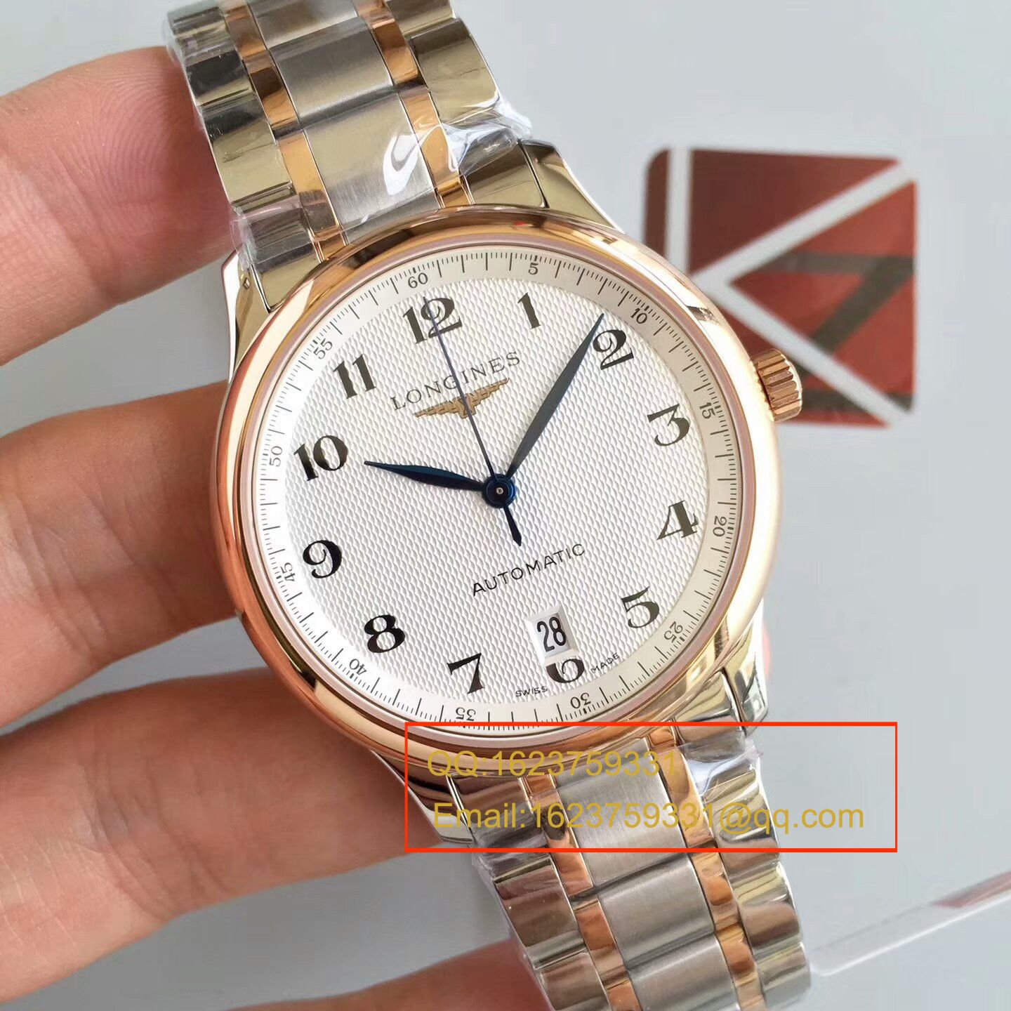 【KZ一比一 top 复刻高仿手表】 Longines 名匠系列L2.628.8.78.3间玫瑰金钢带版本 wrist watch  / L097