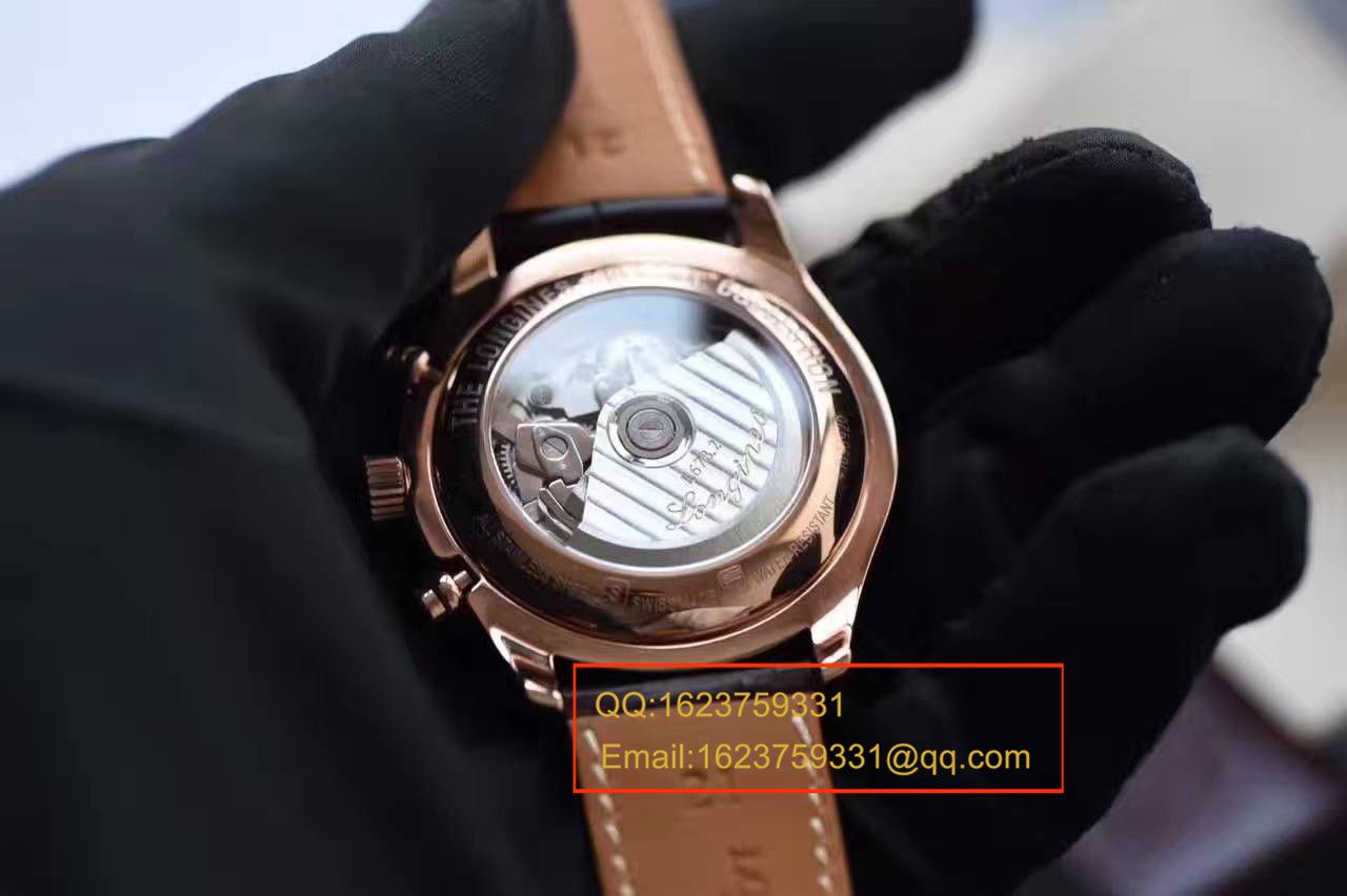 【 Video analysis YL一比一超A高仿手表】 Longines 新款名匠系列 L2.773.4.78.6八针月相男表（自动锤L678.2刻字） / L064