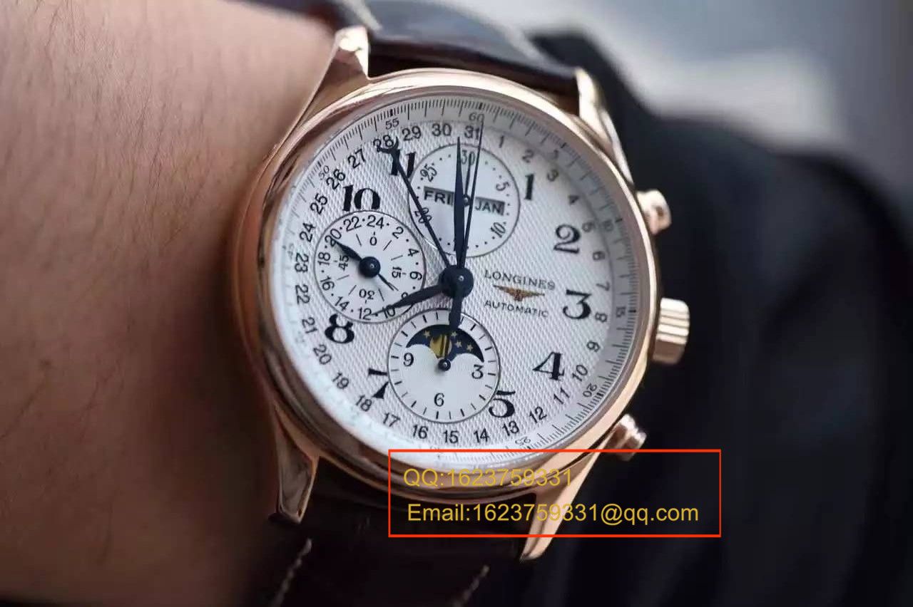 【 Video analysis YL一比一超A高仿手表】 Longines 新款名匠系列 L2.773.4.78.6八针月相男表（自动锤L678.2刻字） / L064