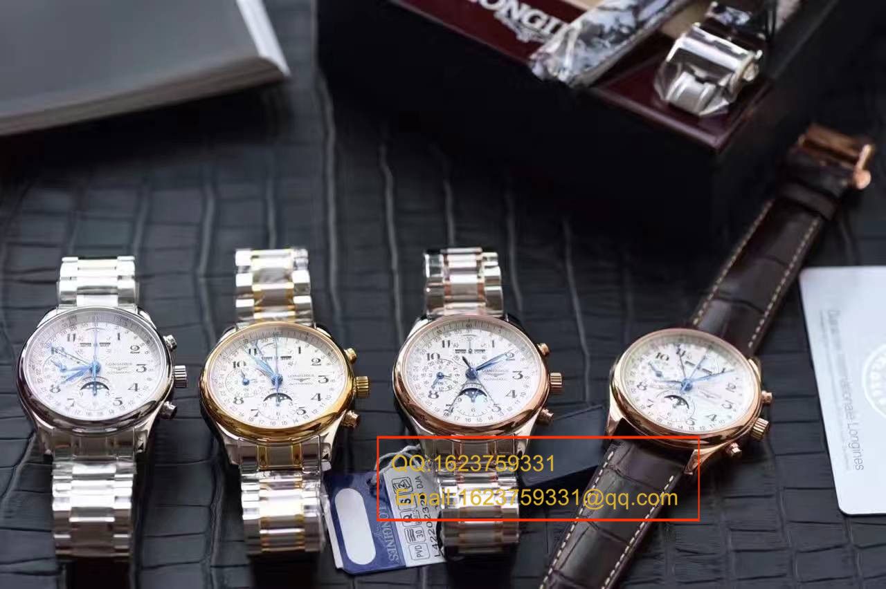 【 Video analysis YL Factory 1:1超A高仿手表】 Longines LONGINES名匠系列L2.673.8.78.3月相 wrist watch 《间金 watchband  》 / LQ022