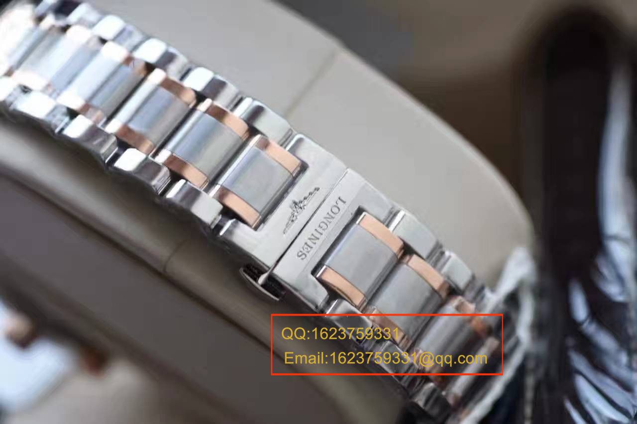 【 Video analysis YL Factory 1:1超A高仿手表】 Longines LONGINES名匠系列L2.673.8.78.3月相 wrist watch 《间金 watchband  》 / LQ022