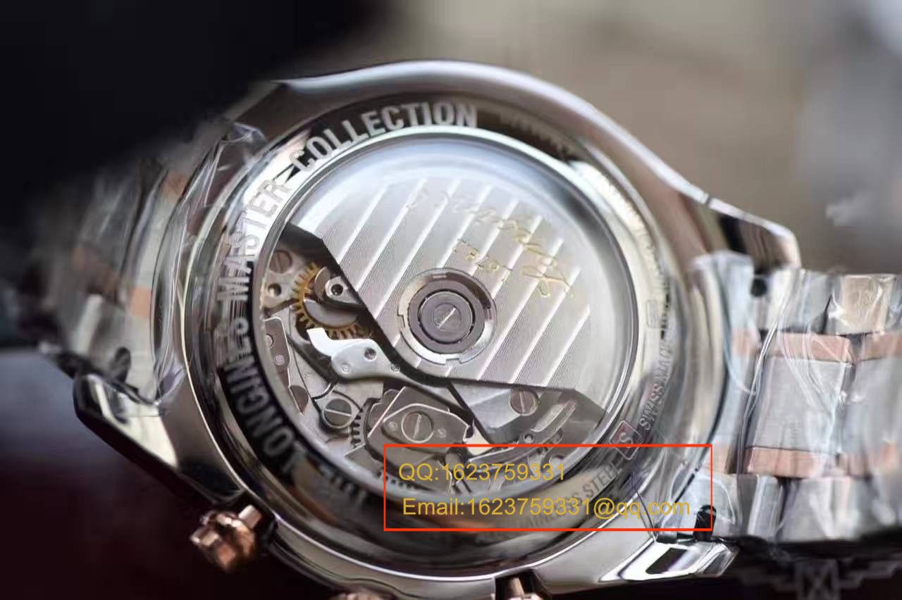 【 Video analysis YL Factory 1:1超A高仿手表】 Longines LONGINES名匠系列L2.673.8.78.3月相 wrist watch 《间金 watchband  》 / LQ022