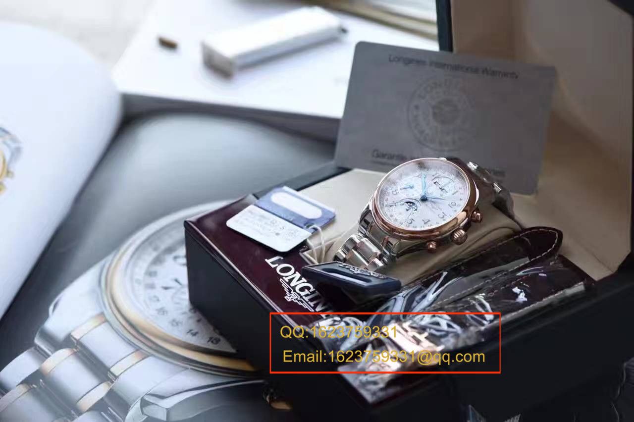 【 Video analysis YL Factory 1:1超A高仿手表】 Longines LONGINES名匠系列L2.673.8.78.3月相 wrist watch 《间金 watchband  》 / LQ022