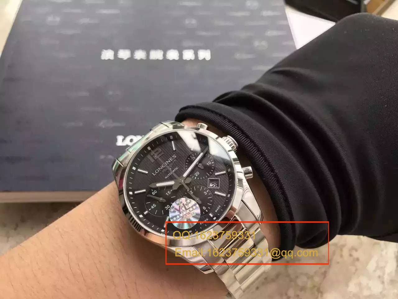 【 Video analysis YL1:1超A高仿手表】 Longines 康铂系列L2.786.4.56.6男表 / LAF055