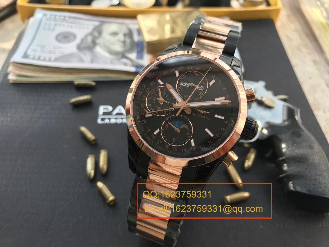 【 Video analysis YL Factory 一比一超A高仿手表】 Longines 康铂旗舰版黑色间金版男表 / L054