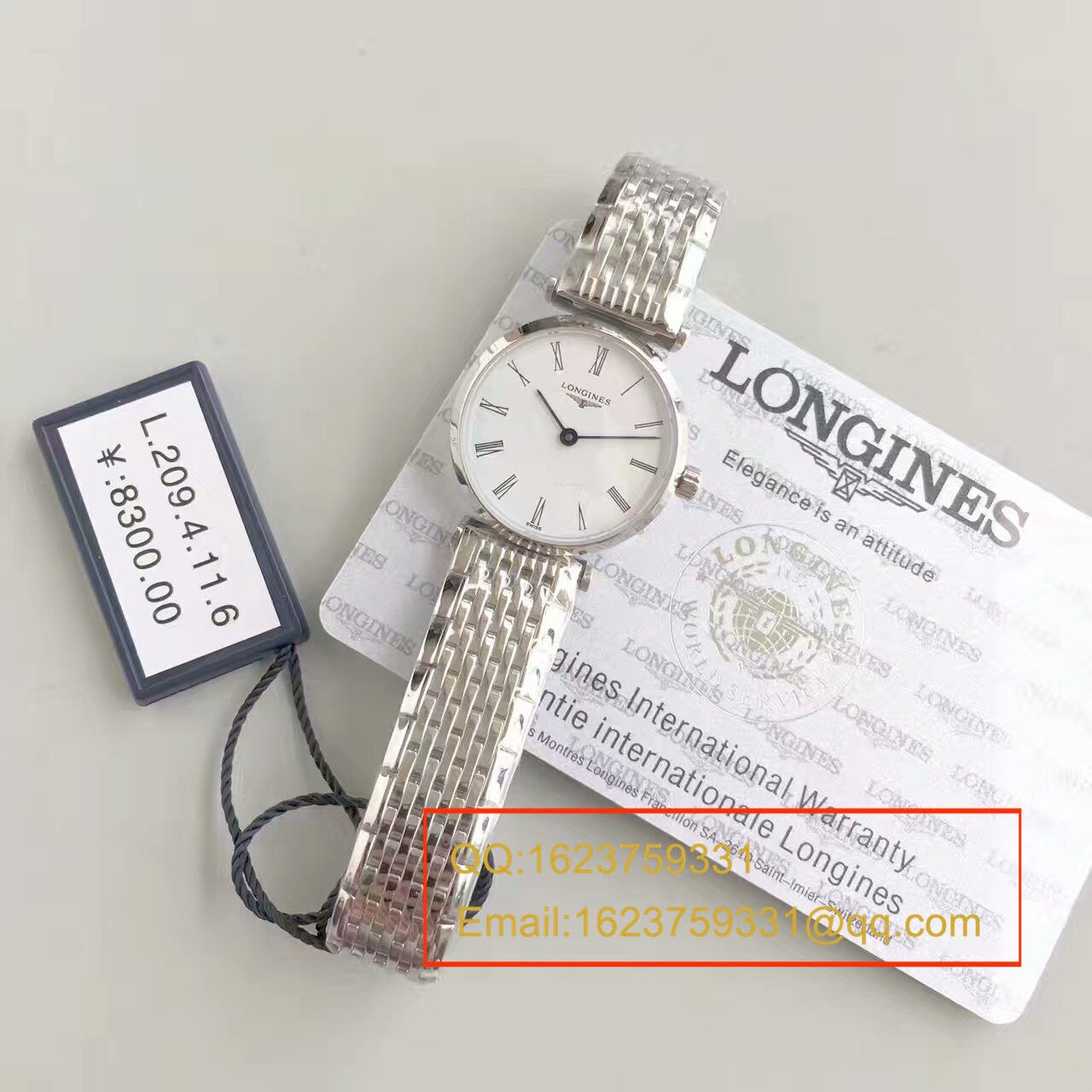 【MK Factory 超A高仿手表】 Longines 优雅系列L4.209.4.11.6女士 wrist watch  / L073