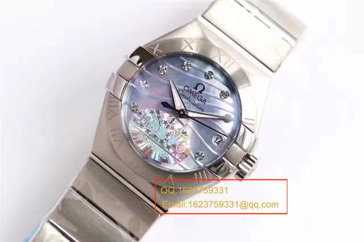 【HBBV6 Factory 一比一超A高仿 wrist watch 】OMEGA Constellation 系列PLUMA轻羽 wrist watch 123.10.27.20.57.001女士机械 / M287