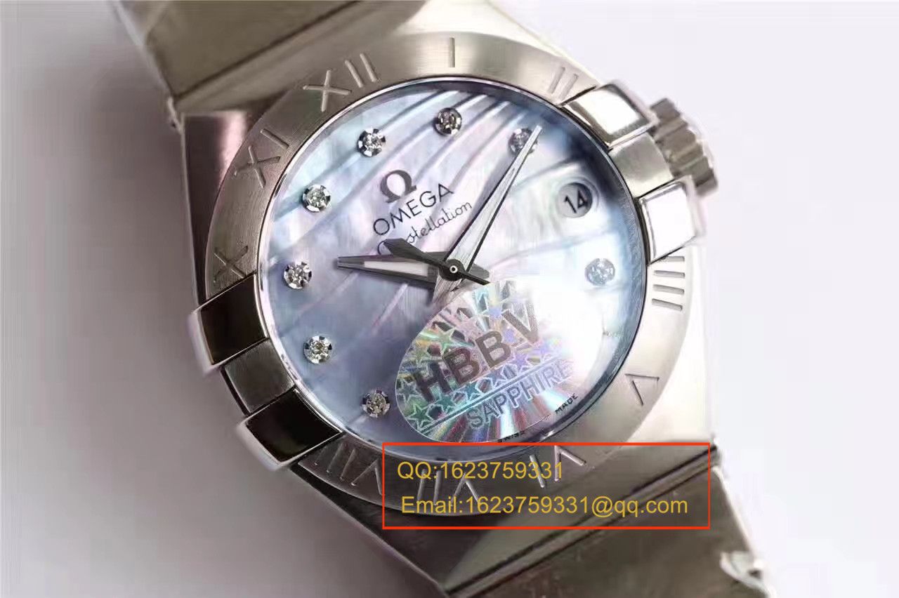 【HBBV6 Factory 一比一超A高仿 wrist watch 】OMEGA Constellation 系列PLUMA轻羽 wrist watch 123.10.27.20.57.001女士机械 / M287