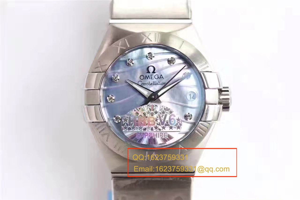 【HBBV6 Factory 一比一超A高仿 wrist watch 】OMEGA Constellation 系列PLUMA轻羽 wrist watch 123.10.27.20.57.001女士机械 / M287