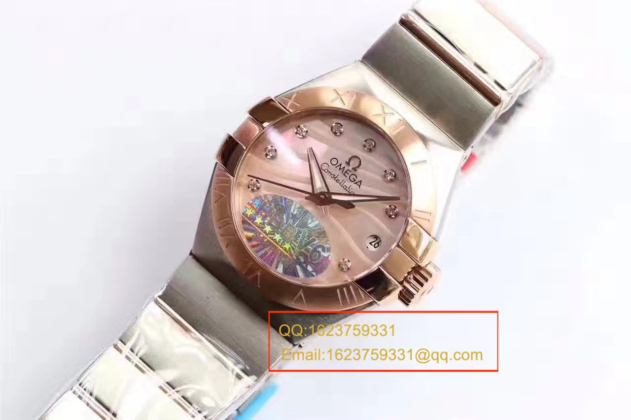 【HBBV6 Factory 一比一超A复刻手表】OMEGA Constellation PLUMA轻羽系列123.20.27.60.57.002女士机械 wrist watch  / M289