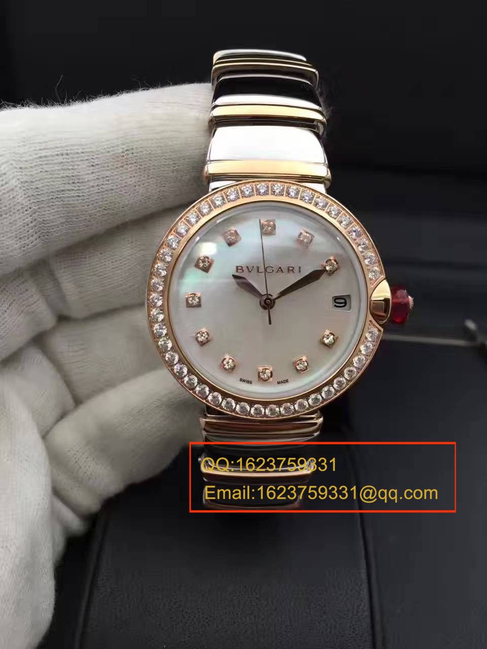 【BV Factory 一比一超A精高仿手表】 BVLGARI LVCEA系列102198 LU33WSPGSPGD/11女士 wrist watch  / BG017