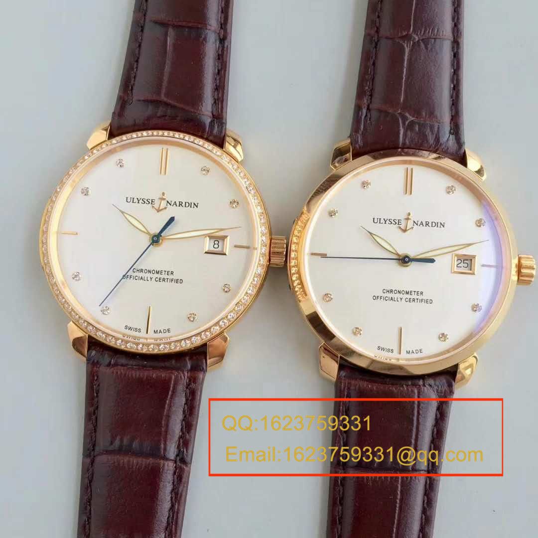 【 Video analysis FK一比一超A高仿手表】 Ulysse Nardin 鎏金系列8156-111b-2/991 wrist watch  / YD008