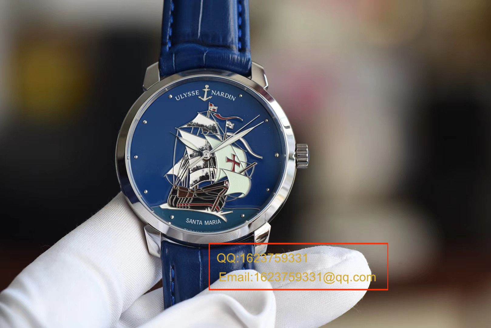 【 Video analysis FK一比一超A精仿手表】 Ulysse Nardin 鎏金珐琅工艺，按严格规格参数复制“圣玛利亚号” / YD009