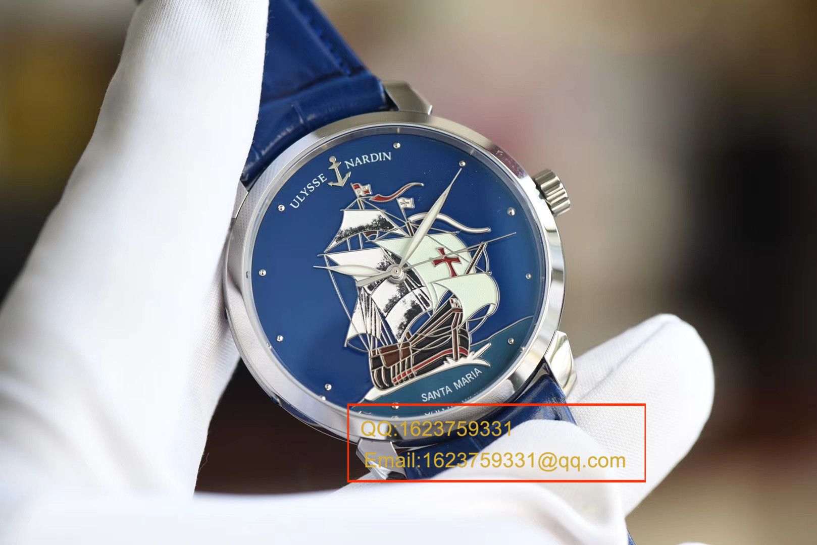 【 Video analysis FK一比一超A精仿手表】 Ulysse Nardin 鎏金珐琅工艺，按严格规格参数复制“圣玛利亚号” / YD009