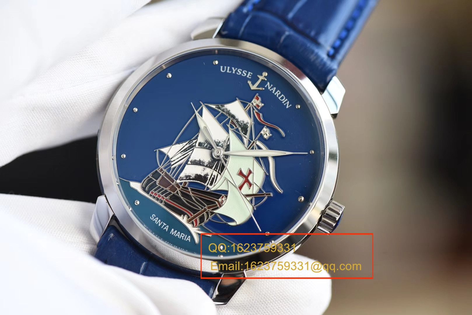 【 Video analysis FK一比一超A精仿手表】 Ulysse Nardin 鎏金珐琅工艺，按严格规格参数复制“圣玛利亚号” / YD009