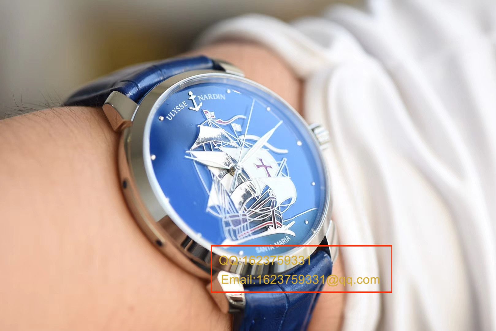【 Video analysis FK一比一超A精仿手表】 Ulysse Nardin 鎏金珐琅工艺，按严格规格参数复制“圣玛利亚号” / YD009