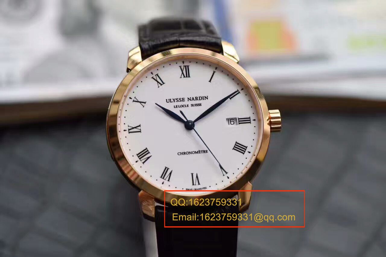 FK Factory 一比一精高仿手表 Ulysse Nardin 鎏金系列8156 wrist watch  / YD007