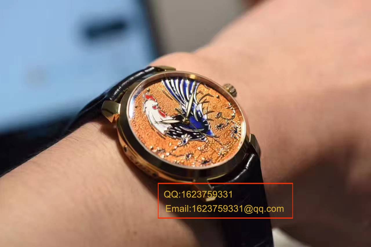 【FK Factory  top 1:1复刻高仿正品开模手表】 Ulysse Nardin 经典系列 8152-111-2/ROOSTER wrist watch 鸡年新款 Ulysse Nardin 鸡表巨献 / YD005