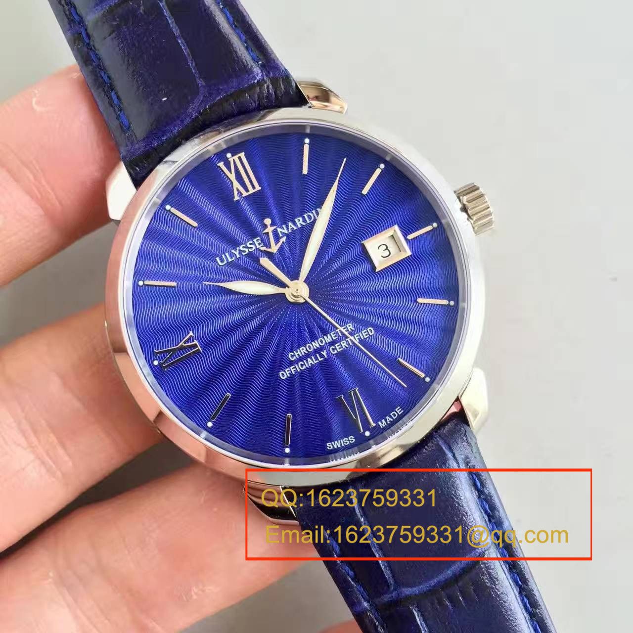 【FK Factory 1:1复刻高仿手表】 Ulysse Nardin 鎏金系列8153-111-7/E3 wrist watch  / YD002