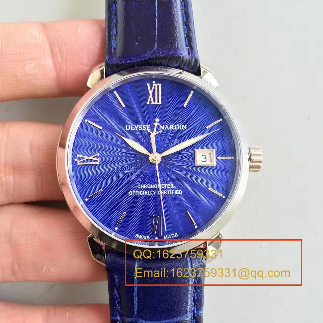 【FK Factory 1:1复刻高仿手表】 Ulysse Nardin 鎏金系列8153-111-7/E3 wrist watch  / YD002