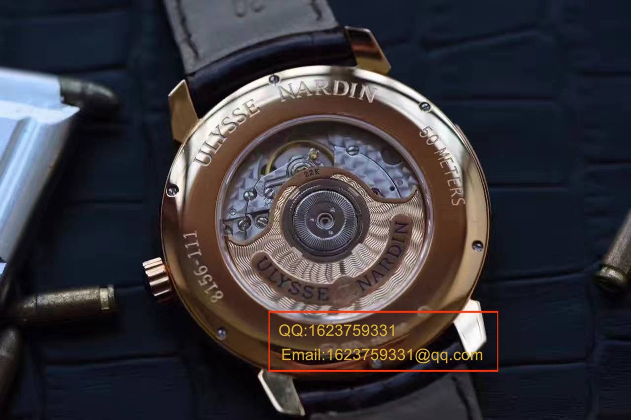 【FK Factory 一比一精仿手表】 Ulysse Nardin 鎏金系列8156-111-2/90 wrist watch  / YD003