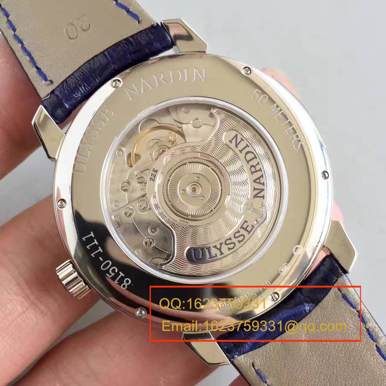 【FK Factory 1:1高仿手表】 Ulysse Nardin 鎏金系列8153-111-2/90 wrist watch  / YD004