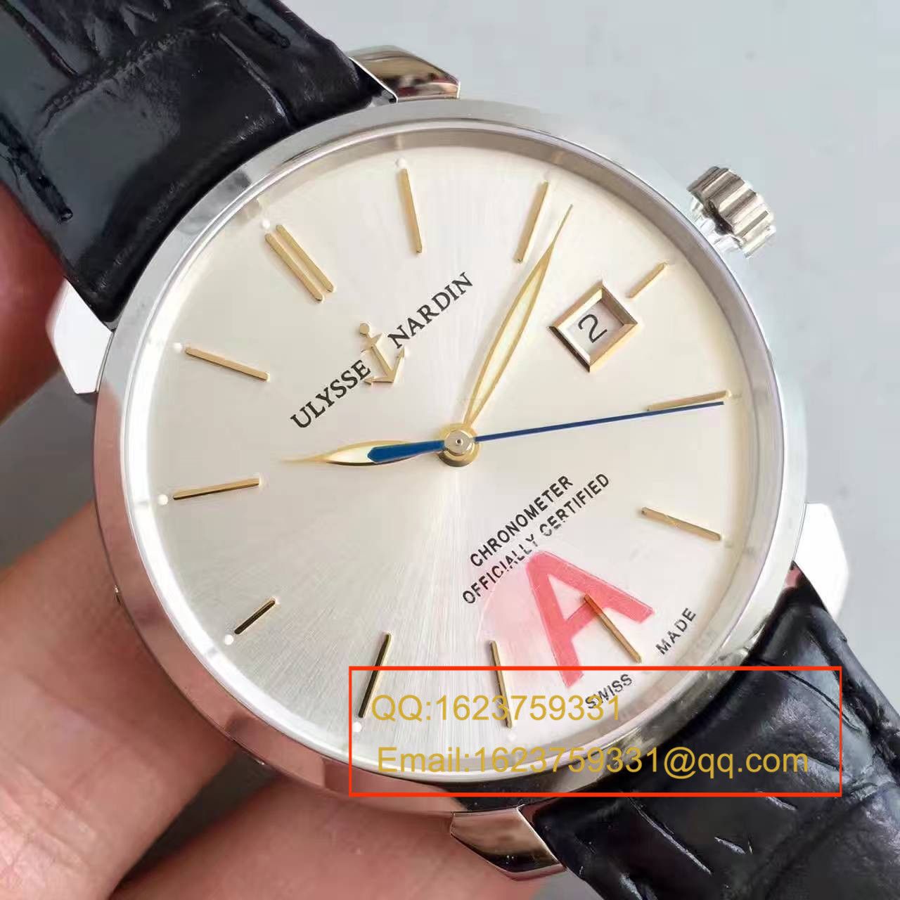 【FK Factory 1:1高仿手表】 Ulysse Nardin 鎏金系列8153-111-2/90 wrist watch  / YD004