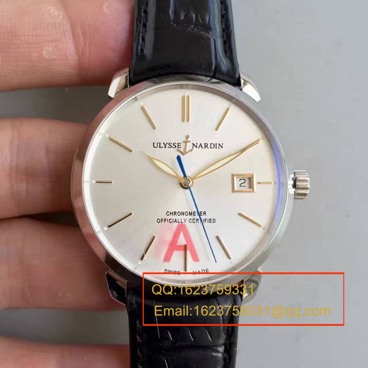 【FK Factory 1:1高仿手表】 Ulysse Nardin 鎏金系列8153-111-2/90 wrist watch  / YD004