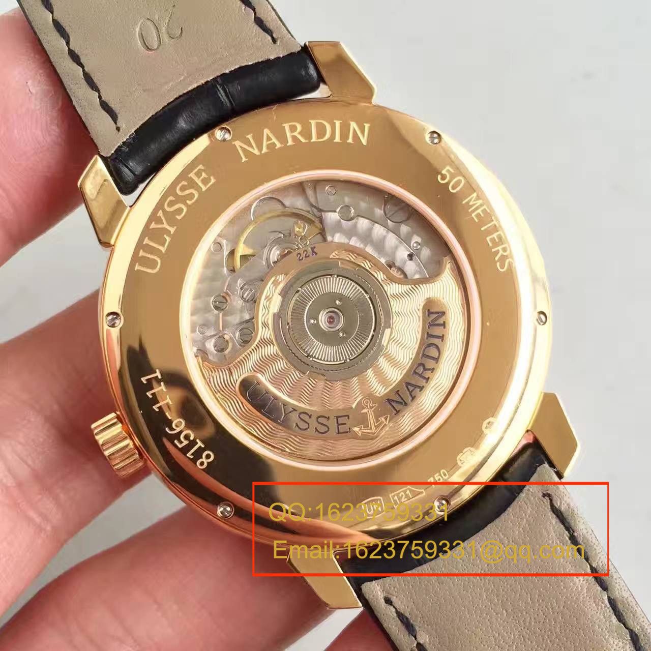 【FK一比一超A高仿手表】 Ulysse Nardin 经典系列8152-111-2/5GF wrist watch  / YD010